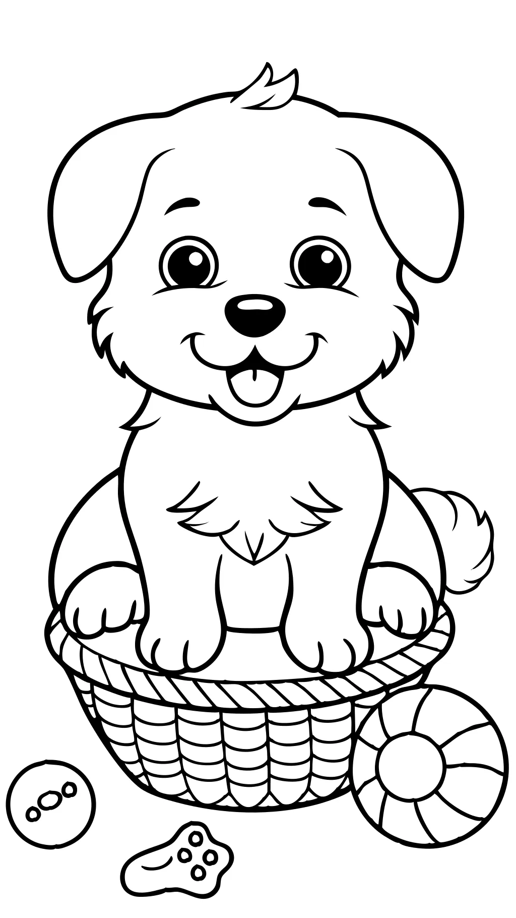 coloriages adorables chiots